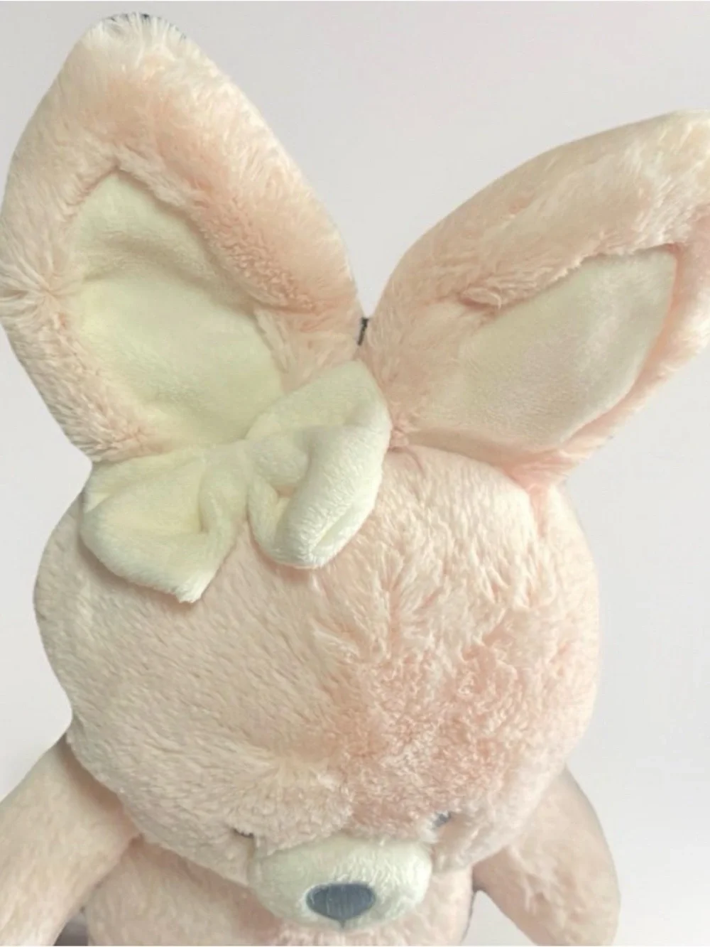 Baby Gund Pink Bunny “Rosie” Plush with Cream Accent Bow